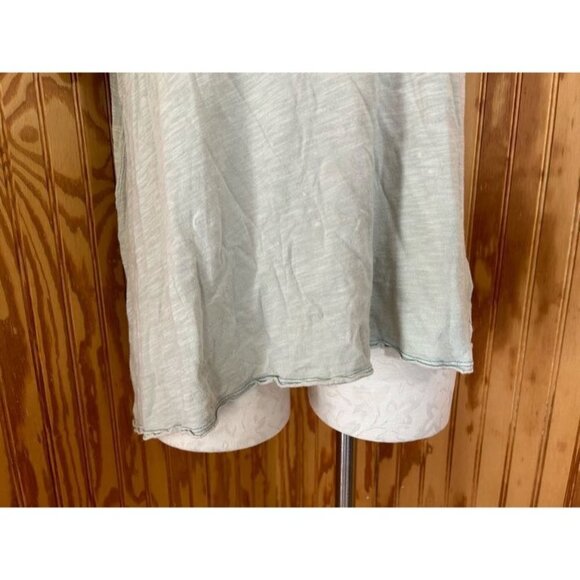 We The Free People Blouse Pullover Top Cold Shoulder Short Sleeve Knit Gray XS - Picture 5 of 7